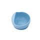 Castron cu ventuza si lingurita din silicon, Bleu, Oaki 548201