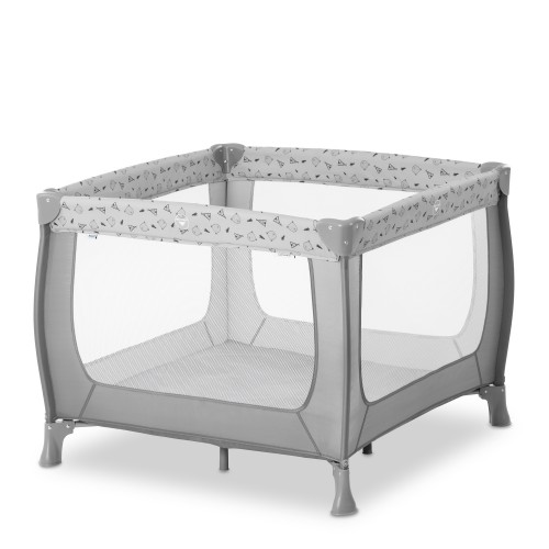 Tarc pliabil Sleep N Play pentru copii SQ Nordic Grey, Hauck