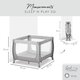 Tarc pliabil Sleep N Play pentru copii SQ Nordic Grey, Hauck 548254