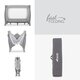 Tarc pliabil Sleep N Play pentru copii SQ Nordic Grey, Hauck 548252