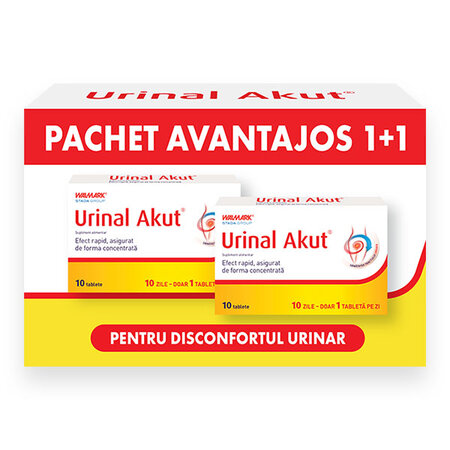 Pachet Urinal Akut, 2x10 tablete, Walmark