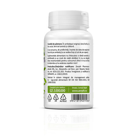 Bacopa monnieri memorie si concentrare, 30 capsule, Zenyth 758565