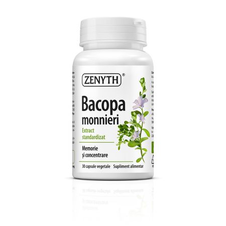 Bacopa monnieri memorie si concentrare, 30 capsule, Zenyth