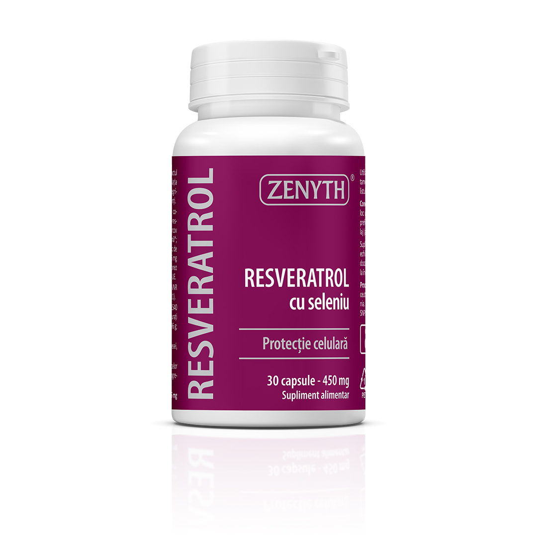 Resveratrol cu seleniu, 30 capsule, Zenyth