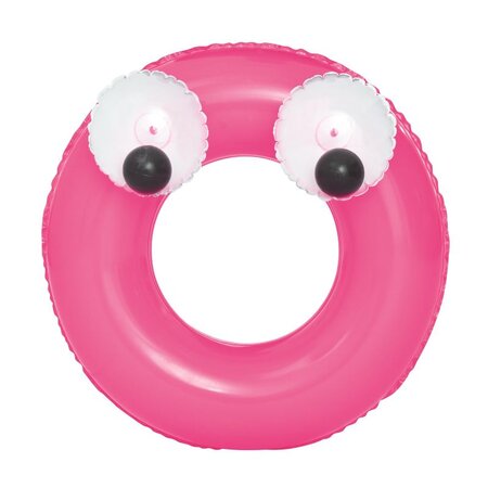 Colac de inot gonflabil Big Eyes, 61 cm, Diverse Culori, +3 ani, 1 bucata, Bestway 548624