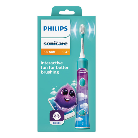 Periuta de dinti sonica electrica pentru copii Philips Sonicare, albastru, HX6322/04, Philips 629251