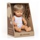 Papusa Baiat caucazian blond inchis, 38 cm, +10 luni, Miniland 548757