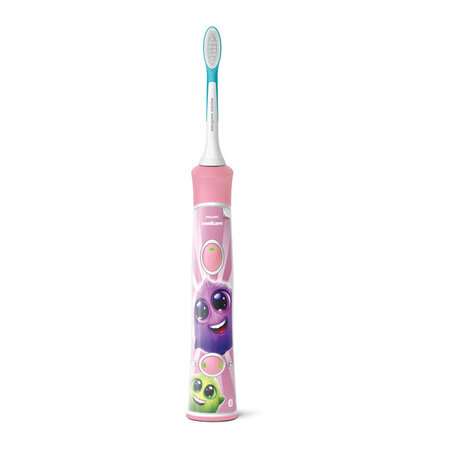Periuta de dinti sonica electrica pentru copii Philips Sonicare, roz, HX6352/42, Philips 629224