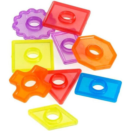 Numaratoare Abacolor cu piese translucide, +3 ani, 50 piese, Miniland 732209