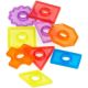 Numaratoare Abacolor cu piese translucide, +3 ani, 50 piese, Miniland 732209