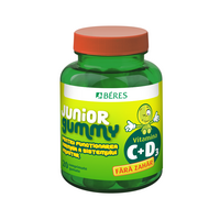 Vitamina C + D3 Junior Gummy, Lime, 20 comprimate gumate, Beres