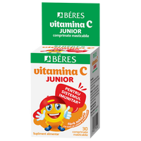 Vitamina C Junior, 30 comprimate masticabile, Beres