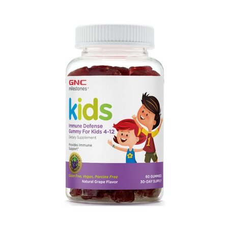 Immune defense cu aroma naturala de struguri, 60 capsule, GNC Kids
