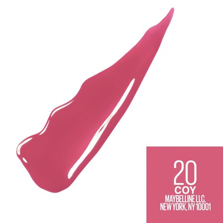Ruj lichid rezistent cu stralucire de vinil SuperStay Vinyl Ink, 20, 4.2 ml, Maybelline 548911