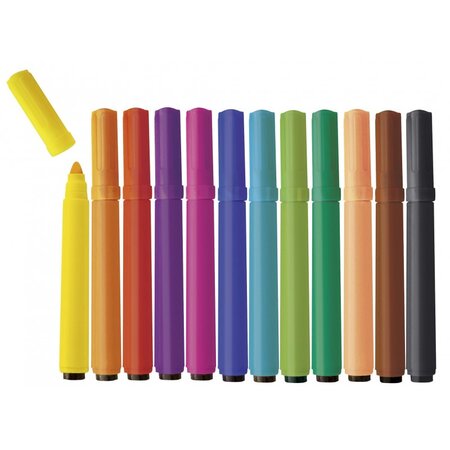 Set carioci colorate cu varf gros, +3 ani, 1 set, Playbox 548953
