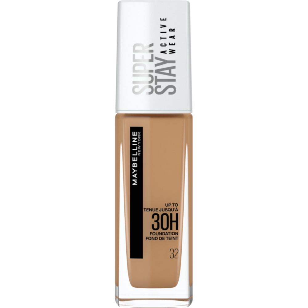 Fond de ten cu acoperire ridicata SuperStay 30H Active Wear, 32 Golden Beige, 30 ml, Maybelline