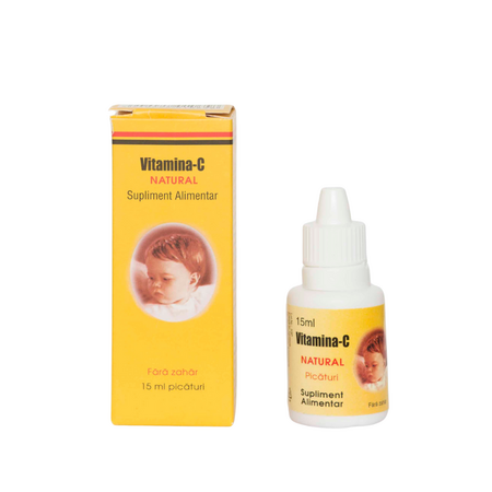 Vitamina C picaturi, 15 ml, Natural Pharmaceuticals 681145