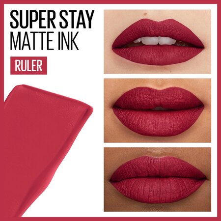 Ruj lichid Mat SuperStay Matte Ink, 80 Ruler, , 5 ml, Maybelline 549065