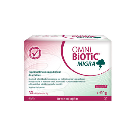 Omnibiotic Migra, 30 plicuri, Institut AllergoSan
