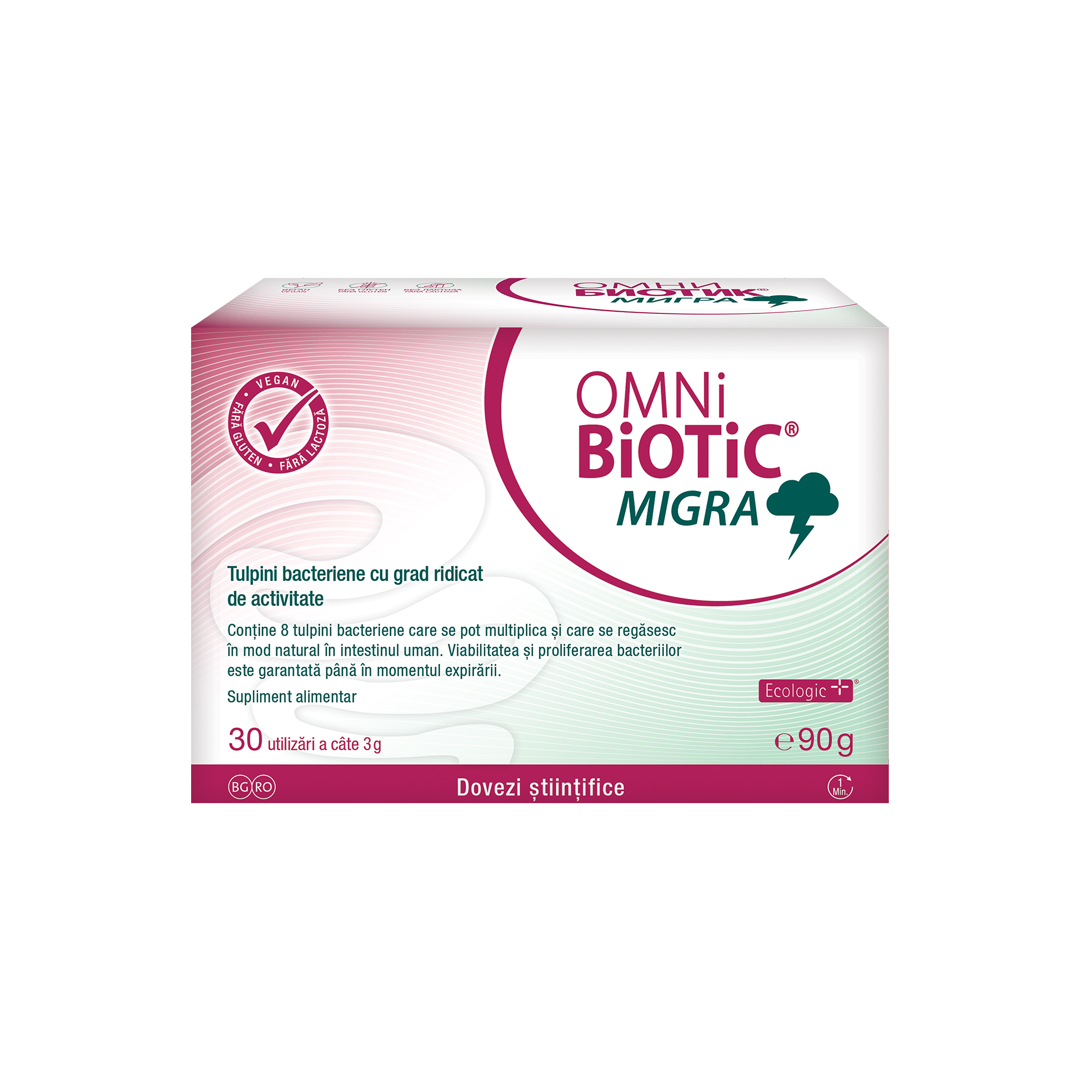 Omnibiotic Migra, 30 plicuri, Institut AllergoSan