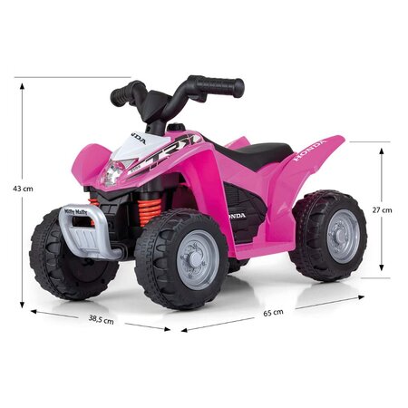 Atv electric pentru copii Quad Honda, TRX 250X, Pink, Milly Mally 549233