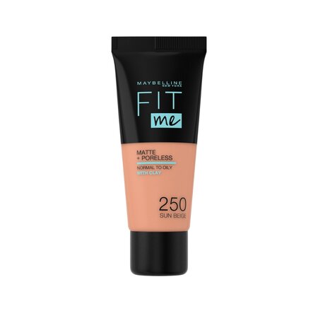 Fond de ten Fit Me Matte & Poreless, 250, 30 ml, Maybelline 549327