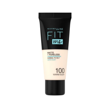 Fond de ten Fit Me Matte & Poreless, 100, Maybelline 549386
