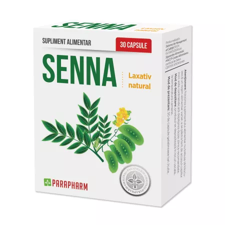 Senna Laxativ Natural, 30 capsule, Parapharm