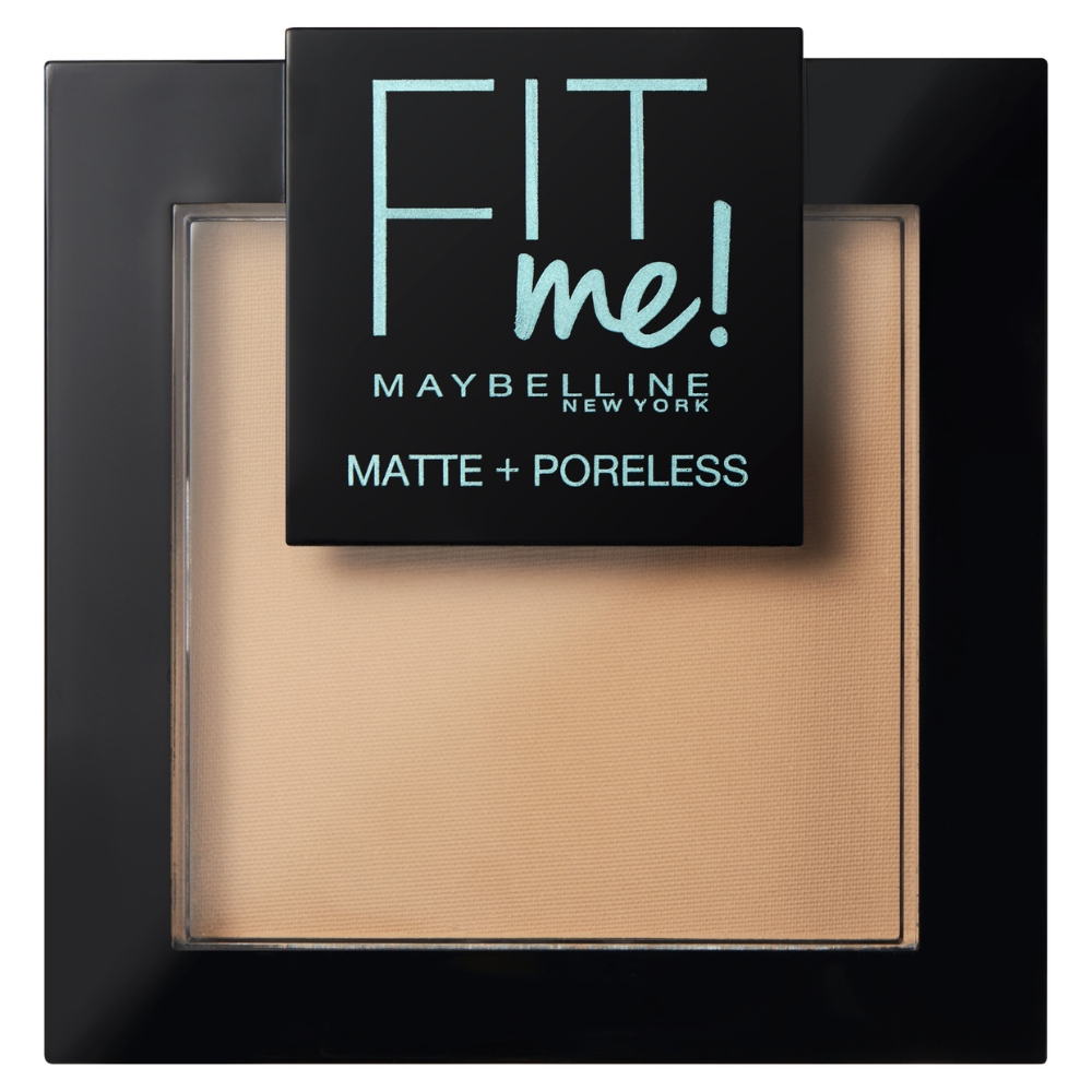 Pudra compacta de fata Fit Me Matte & Poreless, 220 Natural Beige, 9 g, Maybelline