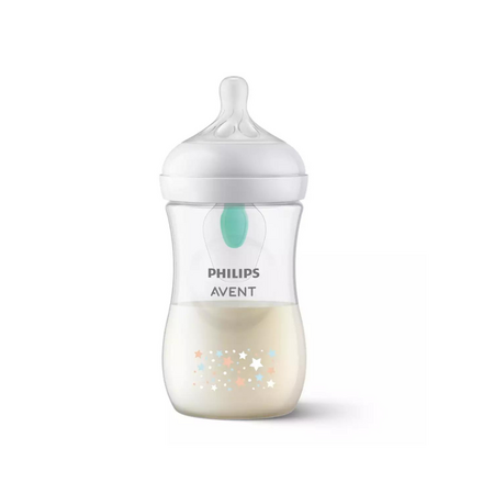 Biberon cu dispozitiv anticolici Philips Avent Natural Response, cu dispozitiv AirFree, 1 luna+, Ursuleti, 260 ml, SCY673/82, Philips 549465
