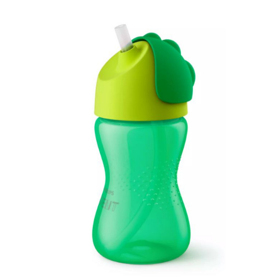 Cana cu pai flexibil Philips Avent, +12 luni, verde, 300 ml, SCF798/01, Philips 497833