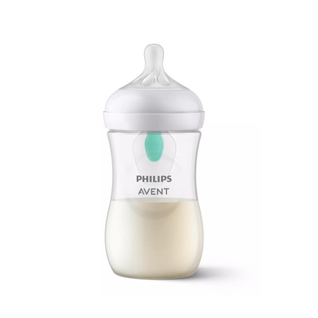Biberon Philips Avent Natural Response cu dispozitiv anticolici AirFree+, 1 luna+, 260 ml, SCY673/01, Philips 549473