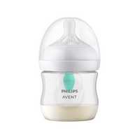 Biberon Philips Avent Natural Response cu dispozitiv anticolici AirFree, +0 luni, 125 ml, SCY670/01, Philips