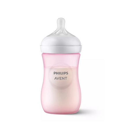 Biberon Philips Avent Natural Response, 1 luna +, roz, 260 ml, SCY903/11, Philips 549480