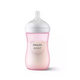 Biberon Philips Avent Natural Response, 1 luna +, roz, 260 ml, SCY903/11, Philips 549480