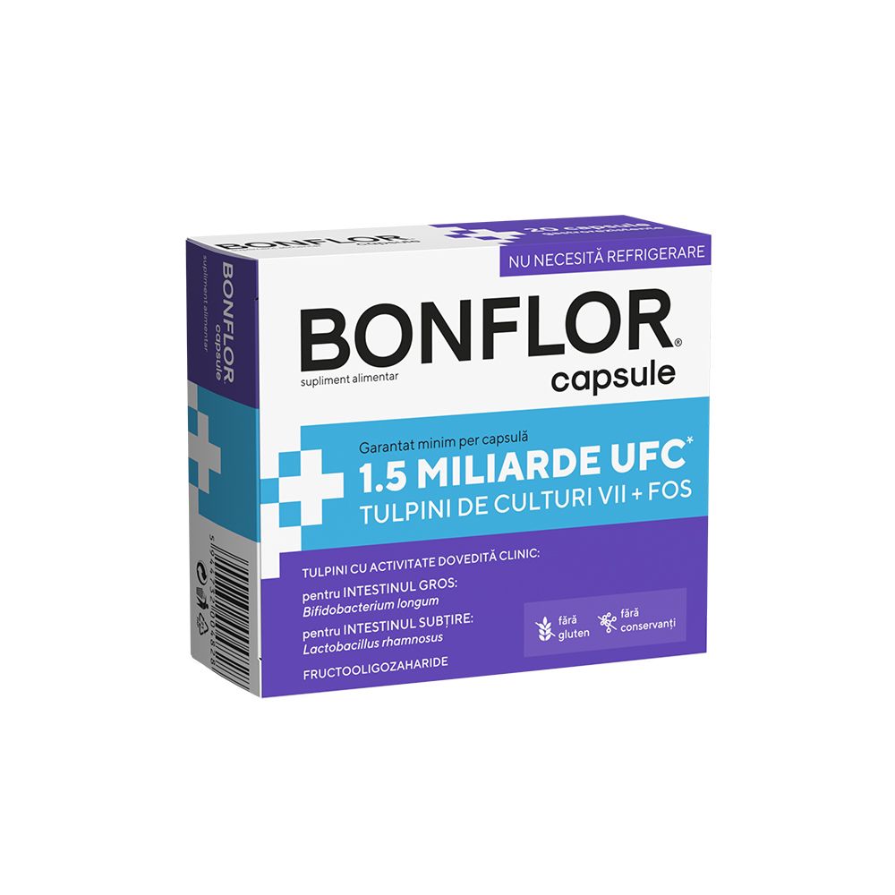 Bonflor Pro+Prebiotic, 20 capsule, Fiterman Pharma