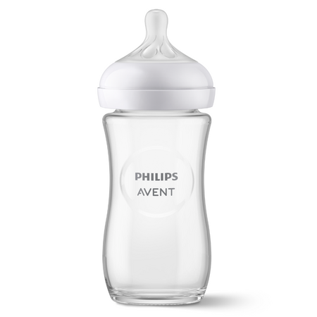 Biberon Philips Avent Natural Response, tetina cu debit rapid, 6 luni+, 330 ml, SCY906/01, Philips 723718