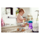 Cana cu tetina moale rezistenta la muscaturi Philips Avent, +9 luni, mov, 300 ml, SCF802/02, Philips 497931