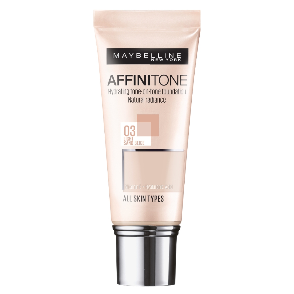 Fond de ten Affinitone, 03 Light Sandbeige, 30 ml, Maybelline