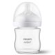Biberon din sticla Philips Avent Natural Response, tetina cu debit lent, 0-3 luni, 120 ml, SCY930/01, Philips Avent 723731