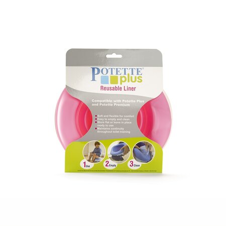 Liner reutilizabil de silicon, Roz, Potette Plus 549562