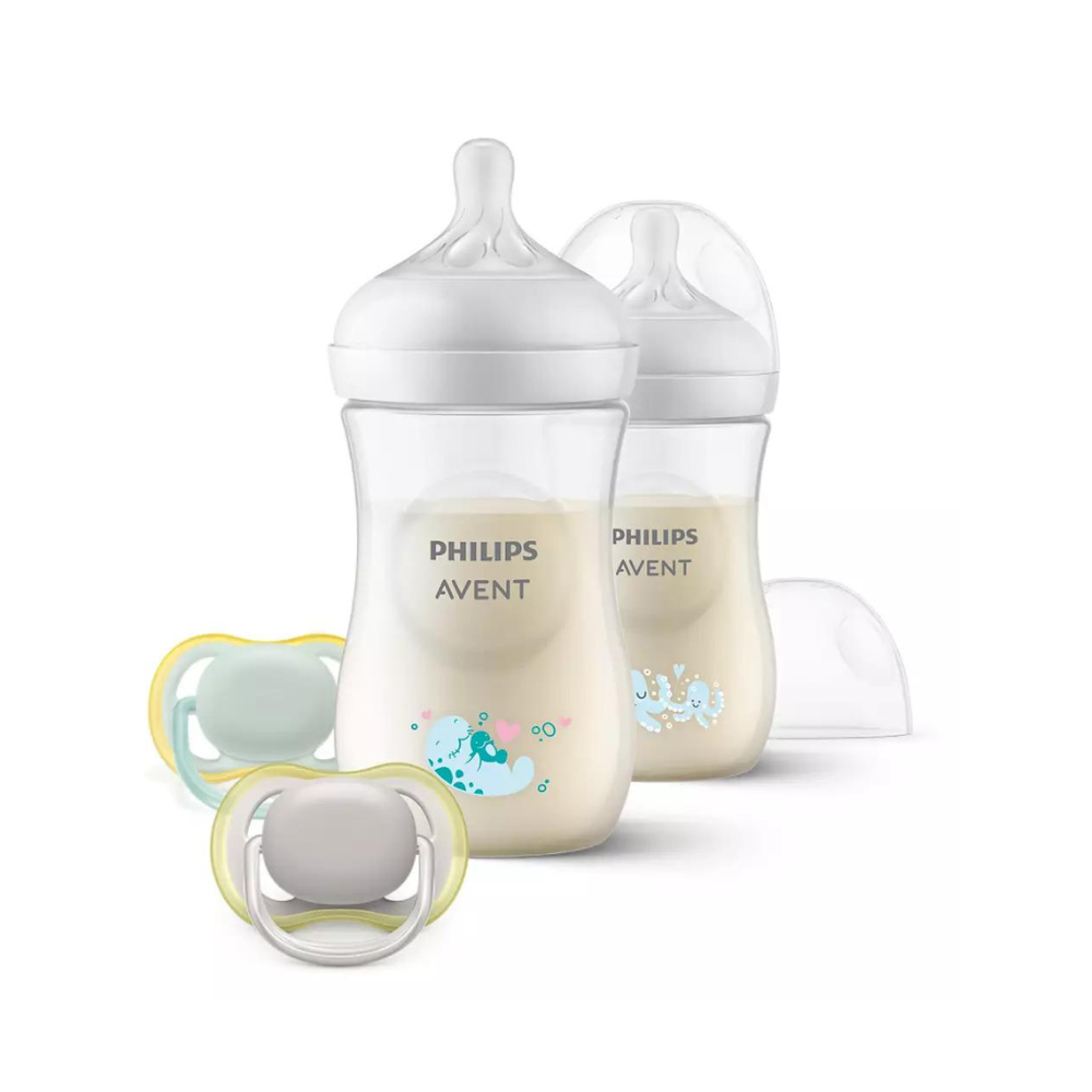 Set de biberoane deco Philips Avent Natural Response, SCD837/11, Philips