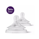 Tetina Philips Avent Natural Resonse, 3 luni+, debit 4, 2 bucati, SCY964/02, Philips 549664