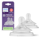 Tetina Philips Avent Natural Response, 6 luni+, debit 6, pentru lichide dense, 2 bucati, SCY966/02, Philips 723638