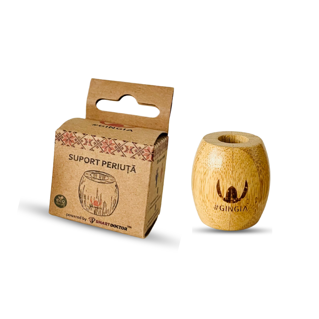 Suport din Bambus pentru periutele interdentare, 1 bucata, Gingia