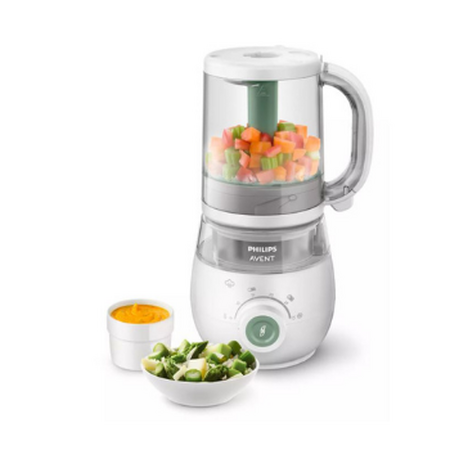 Aparat de gatit cu abur si blender 4 in 1 Philips Avent, SCF885/01, Philips 497825