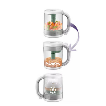 Aparat de gatit cu abur si blender 4 in 1 Philips Avent, SCF885/01, Philips 497824