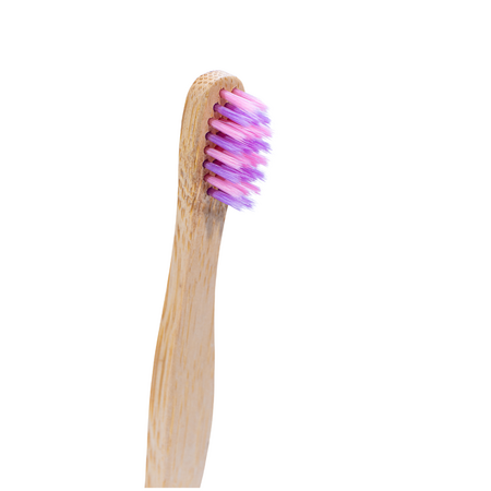 Periuta de dinti din bambus Kids, Soft, Mov-Roz, 3-12 ani, 1 bucata, Gingia 641422