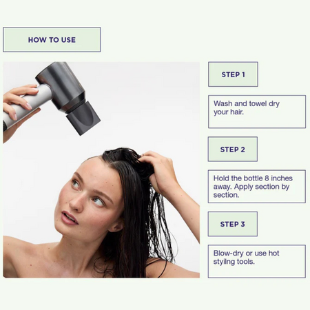 Spray pentru protectie termica, Quick Dry Heat Spray, 150 ml, Maria Nila 713013