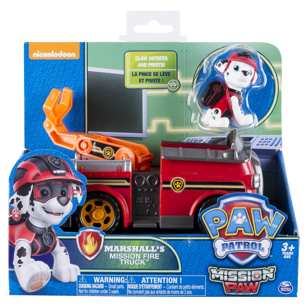 Patrula Catelusilor Set vehicul cu figurina Marshall, 20079027, Nickelodeon